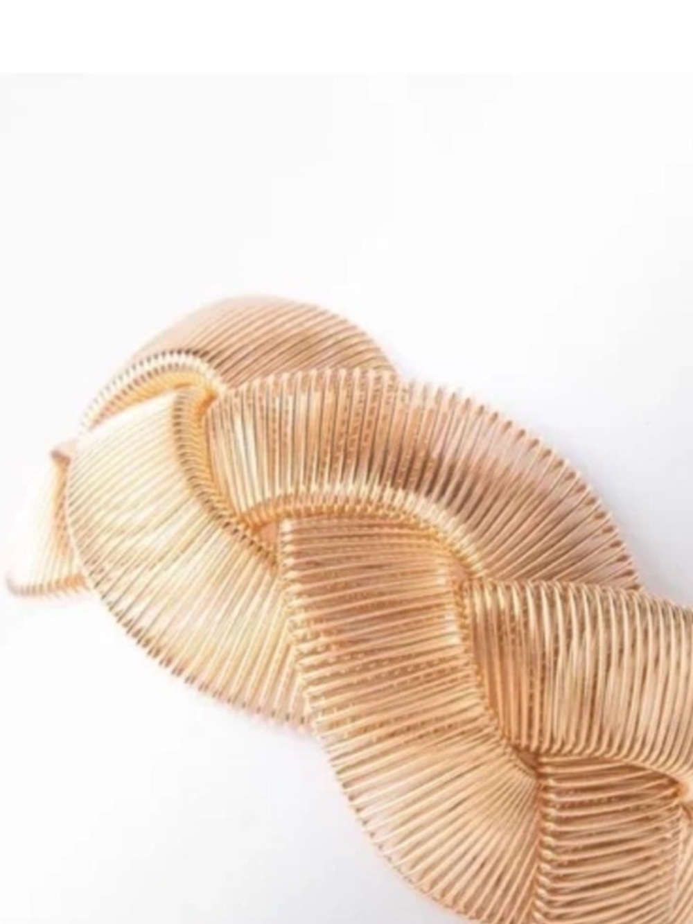 Plunder Gold Braided Coil Stretch Bracelet NWT - Picture 2 of 5
